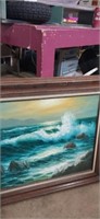 Canvas painting signed r. Cristi 28x30