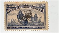 1893 Columbian Exposition US Postage Stamp 4c.