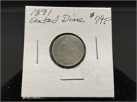 1891 Seated Liberty Dime