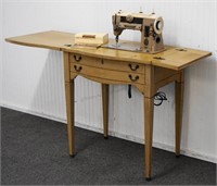 Singer Model 401a Sewing Machine and Cabinet