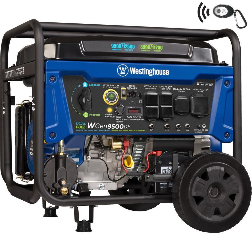 WGen9500DF 12500W Dual Fuel Generator