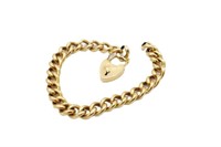 Antique 15ct yellow gold chain bracelet