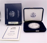2010-W Proof Silver Eagle, One Troy Ounce