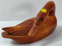 Wooden Duck Sculpted in Canada
