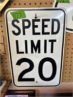 Speed Limit metal sign 12” X 18”