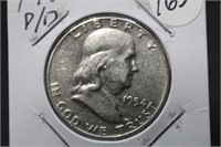 1954 P over D Error Franklin Half Dollar *Awesome