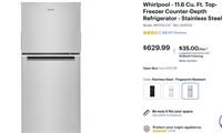 Whirlpool 11.6CTopFreezerCounterDepthRefrigerator