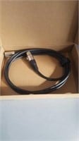 XLR male to female microphone cable 6 ft Black