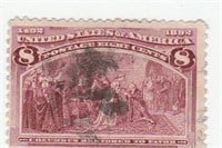 1892 Columbian Exposition 8c US Postage Stamp
