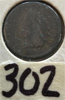 1891 Indian Head Cent