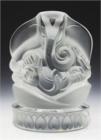 Lalique Crystal Lord Ganesh Sculpture w/ Box.