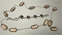 Silver Tone Necklace and Bracelet