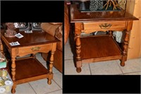 Pair of nice maple end tables