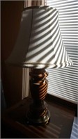 Wooden Side table Lamp with Shade
