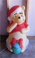 Walt Disney Winnie The Pooh Christmas blow mold,