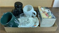 Chocolate Fondue Set, Travel mug, coffee cups and