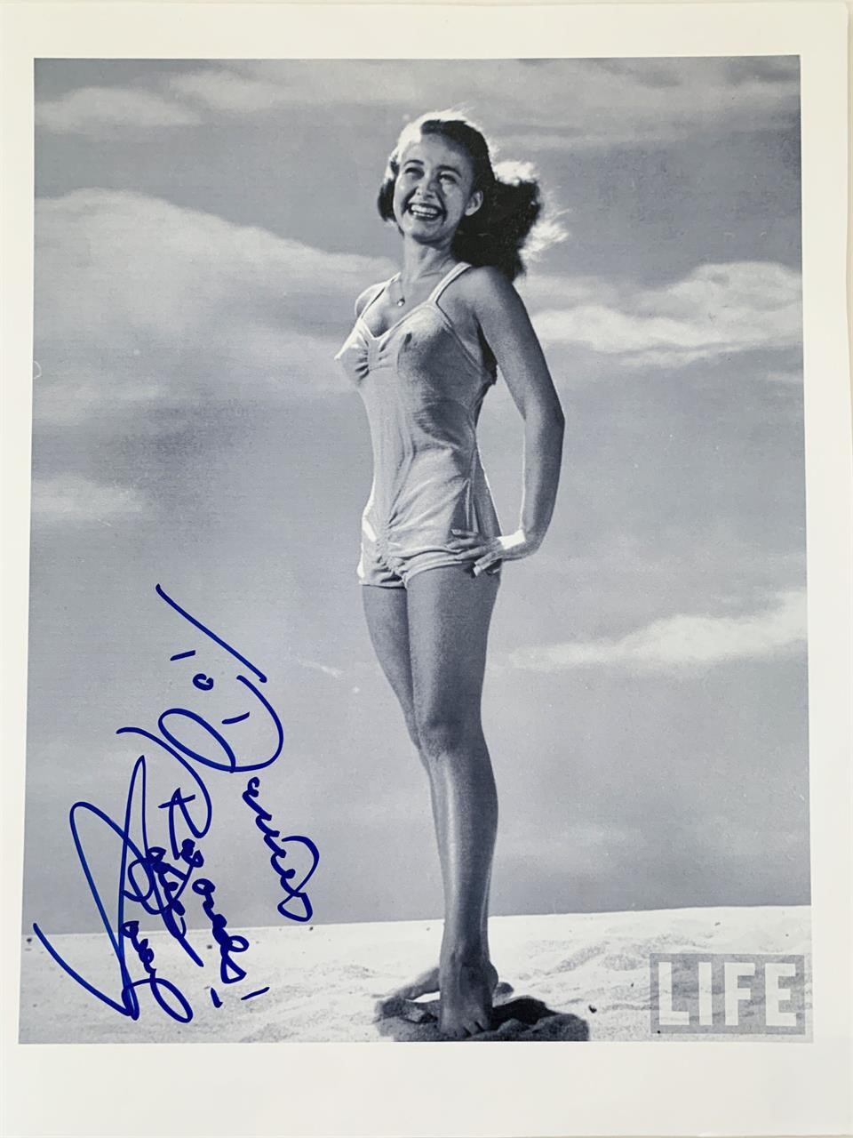 Jane Powell signed photo