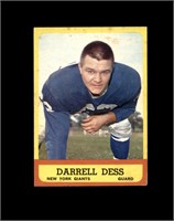 1963 Topps #54 Darrell Dess EX to EX-MT+