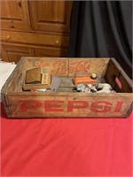 Wooden Pepsi crate elephants & Nintendo game