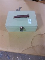 Metal box with key
