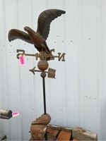 Copper and brass eagle weathervane