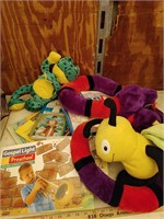 Kids books, and stuffed animals