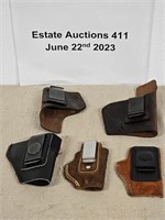 (5) Various Leather Holsters