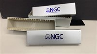 (2) Silver NGC Slab Coin Boxes