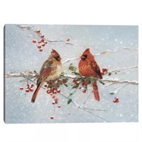 Generic $75 Retail 18"x24" Cardinals in Winter