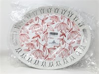 New Pair of Decorative Plastic Serving Trays,