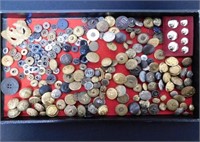COLLECTION OF MILITARY, UNIFORM BUTTONS