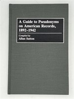 Guide to Pseudonyms on American Records 1892-1942