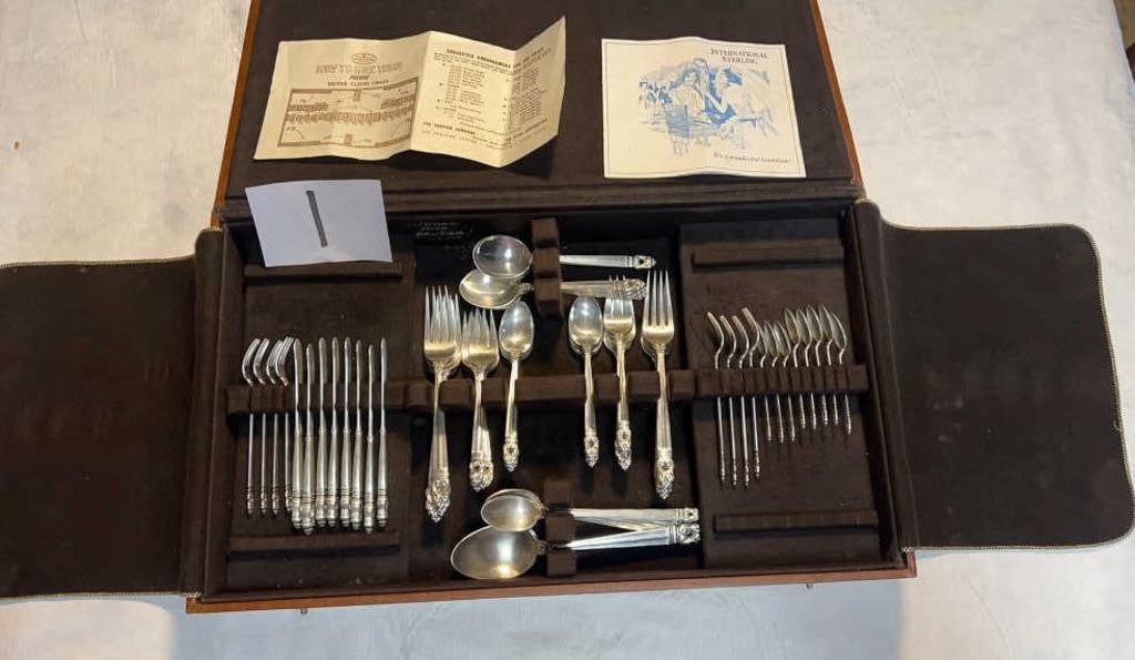 Set of international Sterling Silver Flatware