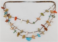 Vintage Zuni Animal Fetish Necklace, Sterling