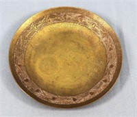 Tiffany Studios Bronze 6.5" Gold Dore Dish