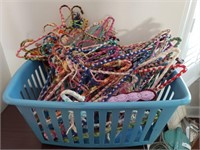 Basketful of Vintage Hand-Crocheted Hangers