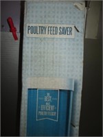 Chicken Coop Feeder - Poultry Feed Saver NOS