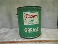 Sinclair Oil Vintage Metal Grease Bucket