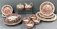 Spode Pink Tower Dinnerware China Lot Collection