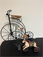 Unicycle decor, horse trike