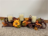 Fall candle centerpiece