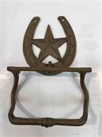 Western cast iron towel holder