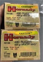 40 rnds. Hornady .480 Ruger