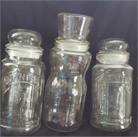 Planter peanut glass canisters - 3