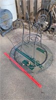 Glass Top Patio Table - 1 Leg is Bent - Could