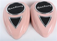 2- SEEBURG TEARDROP SPEAKERS