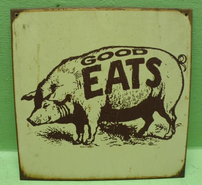 16.5 X 11.5 Good Eats Metal Sign