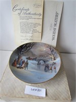 "Holiday Skaters" Collector Plate