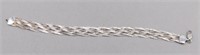 7" STERLING SILVER MESH BRACELET. 8.1 GRAMS.