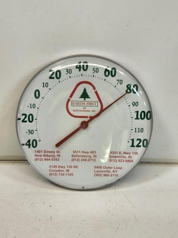Earth First Advertising Thermometer